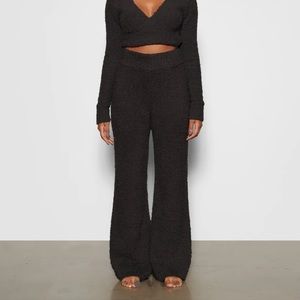 SKIMS Cozy Knit Flare Pant Onyx / Black Women’s S/M